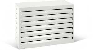 Varan Motors - SHWACC001-WH Cache climatisation en acier galvanisé blanc 90x40x60cm – Cache groupe extérieur pompe à chaleur & clim