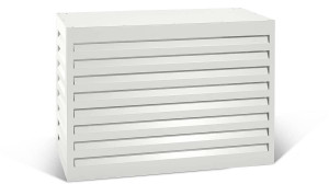 Varan Motors - SHWACC002-WH Cache climatisation en acier galvanisé blanc 100x50x70cm – Cache groupe extérieur pompe à chaleur & clim