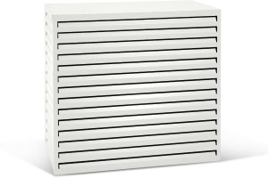 Varan Motors - SHWACC004-WH Cache climatisation en acier galvanisé blanc 120x65x110cm – Cache groupe extérieur pompe à chaleur & clim