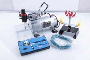 Bc-elec - TC-20K Kit complet compresseur AS18-2 aérographe avec un pistolet AB-130