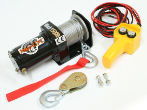 Varan Motors - var-p1500-1 Treuil électrique 12V 680Kg / 1360Kg 520W, Treuil à câble longueur 15m Ø4mm