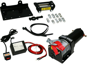 Varan Motors - Var-P3000-1B Treuil électrique 12V 1360Kg / 2720Kg 1000W, Treuil à câble longueur 10.2m Ø5.2mm