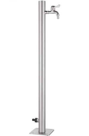 Bc-elec - WCR-50 Robinet d'extérieur 95x5cm, colonne d'eau extérieure en acier inoxydable, distributeur d'eau, point d'eau jardin