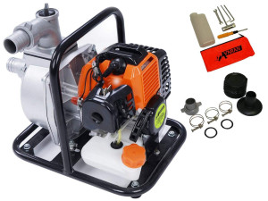 Varan Motors - TT-WP520-15B Pompe à eau thermique Motopompe Essence 2T 1.5'' 52cc 3CV 15000 L/H