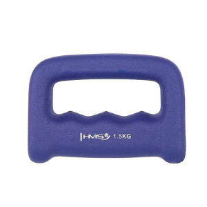 Ciężarek żeliwny typu kastet pokryty neoprenem 1,5 kg hms