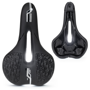 Siodełko rowerowe wąskie RS11 – ergonomiczny profil i żelowa ochrona