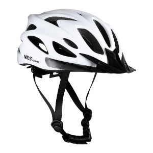 Kask ochronny do jazdy na rowerze rolkach biały rozmiar M Nils Extreme MTW291