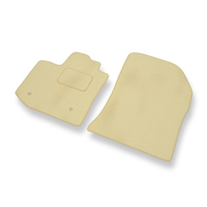 Tapis de Sol Velours adapté pour Dacia Dokker Van (2012-2021) - Premium tapis de voiture - beige