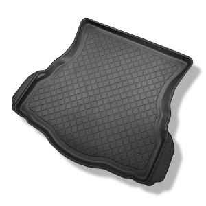 Tapis de coffre adapté pour Ford Mondeo V Hayon (01.2015-04.2022) - bac de coffre - protection de coffre voiture - avec roue de secours à usage tempo