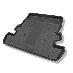 Tapis de coffre adapté pour Toyota Land Cruiser V8 J200 SUV (2007-2021) - bac de coffre - protection de coffre voiture - 7 places