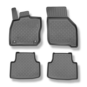 Tapis de sol en TPE adapté pour Cupra Formentor MHEV SUV (2024-....) - tapis de voiture - noir