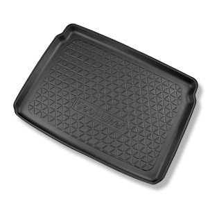 Tapis de coffre adapté pour Peugeot 2008 II SUV (01.2020-....) - bac de coffre - protection de coffre voiture - coffre supérieur; aussi pour la versi