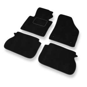 Tapis de Sol Velours adapté pour Volkswagen Caddy III Cargo (2004-2015) - Premium tapis de voiture - noir