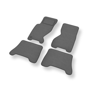 Tapis de Sol Velours adapté pour Jeep Grand Cherokee II SUV (1998-2005) - Premium tapis de voiture - gris