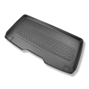 Tapis de coffre adapté pour Volkswagen Multivan T7 Van (10.2021-....) - bac de coffre - protection de coffre voiture - empattement long; derrière tro