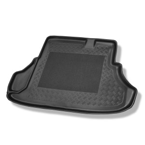 Tapis de coffre adapté pour Mitsubishi Lancer IX Berline (10.2007-08.2017) - bac de coffre - protection de coffre voiture - avec /sans caisson de gra
