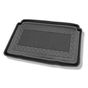 Tapis de coffre adapté pour Toyota Yaris II Hayon (10.2005-2011) - bac de coffre - protection de coffre voiture - coffre inférieur ; surface rectangu