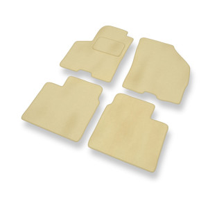 Tapis de Sol Velours adapté pour Suzuki Baleno II Hayon (2015-2019) - Premium tapis de voiture - beige