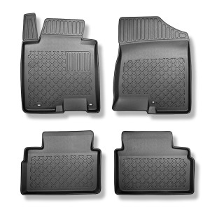 Tapis de sol en TPE adapté pour Hyundai i30 II Hayon (12.2015-10.2022) - tapis de voiture - noir