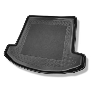 Tapis de coffre adapté pour Kia Carens IV Monospace (04.2013-08.2019) - bac de coffre - protection de coffre voiture - 7 places; 3me rangée abaissée