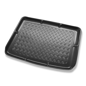 Tapis de coffre adapté pour Skoda Yeti SUV (06.2009-11.2017) - bac de coffre - protection de coffre voiture - coffre supérieur; avec roue de secours