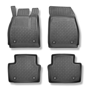Tapis de sol en TPE adapté pour Opel Insignia Sports Tourer (12.2015-10.2022) - tapis de voiture - noir