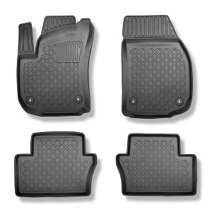 Tapis de sol en TPE adapté pour Opel Zafira B Monospace (12.2015-10.2022) - 5 ou 7 sièges; sans la troisième rangée de sièges - tapis de voiture - no