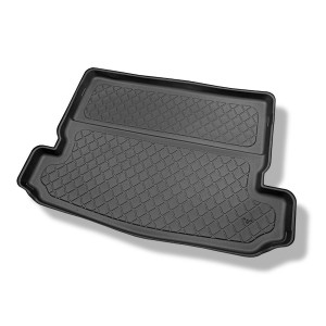 Tapis de coffre adapté pour Nissan X-Trail III T32 SUV (08.2014-12.2021) - bac de coffre - protection de coffre voiture - 7 places; 3me rangée abaiss