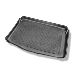 Tapis de coffre adapté pour Kia Stonic SUV (10.2017-....) - bac de coffre - protection de coffre voiture - coffre inférieur; sous / sans plancher amo