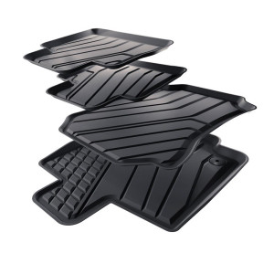 Tapis de sol en TPE adapté pour Suzuki Across SUV (07.2020-....) - tapis de voiture - noir