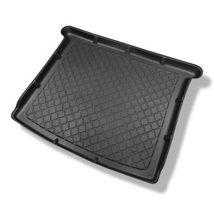 Tapis de coffre adapté pour Ford Grand C-MAX Monospace (11.2010-06.2019) - bac de coffre - protection de coffre voiture - 7 places; 3me rangée abaiss