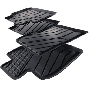 Tapis de sol en TPE adapté pour Toyota Camry IX Berline (2018-....) - tapis de voiture - noir