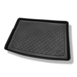 Tapis de coffre adapté pour Opel Astra K Hayon (11.2015-12.2021) - bac de coffre - protection de coffre voiture - coffre supérieur ; avec roue de sec