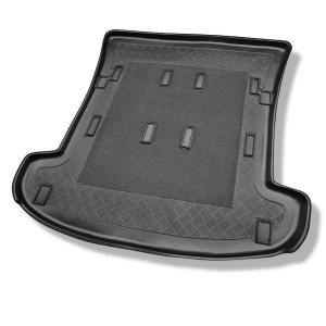 Tapis de coffre adapté pour Mitsubishi Space Wagon III Van (1998-2004) - bac de coffre - protection de coffre voiture - 3e rangée soulevée