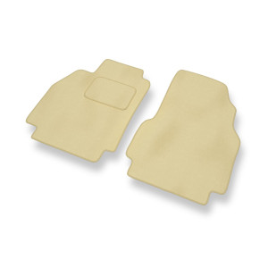 Tapis de Sol Velours adapté pour Renault Megane II Estate, Hayon, Cabriolet, Berline (2002-2008) - Premium tapis de voiture - beige