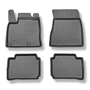 Tapis de sol en TPE adapté pour Nissan Qashqai III e-Power Crossover (07.2022-....) - tapis de voiture - noir