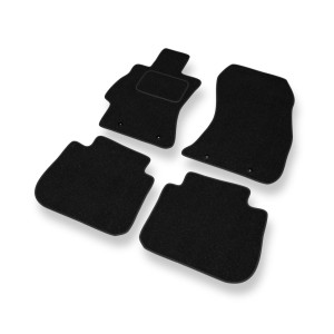 Tapis de Sol Feutres adapté pour Subaru Legacy V Break, Berline (2009-2015) - tapis de voiture - noir