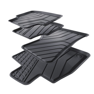Tapis de sol en TPE adapté pour Volkswagen Golf VIII SW (11.2020-....) - tapis de voiture - noir