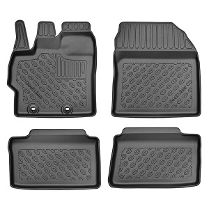 Tapis de sol en TPE adapté pour Toyota Yaris Cross Crossover (09.2021-....) - tapis de voiture - noir
