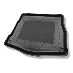 Tapis de coffre adapté pour Kia Ceed II Hayon (05.2012-05.2018) - bac de coffre - protection de coffre voiture - coffre supérieur (derrière le rangem