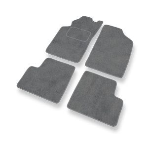 Tapis de Sol Velours adapté pour Toyota Avensis I Break, Liftback, Berline (1997-2003) - Premium tapis de voiture - gris