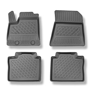 Tapis de sol en TPE adapté pour Renault Rafale SUV (10.2024-....) - sans la troisième rangée de sièges - tapis de voiture - noir