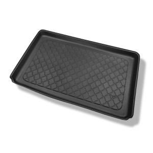 Tapis de coffre adapté pour Renault Captur I SUV (04.2013-12.2019) - bac de coffre - protection de coffre voiture - sur le coffre inférieur et supéri