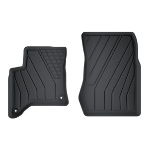 Tapis de sol en TPE adapté pour Peugeot 208 II Hybrid Hayon (2024-....) - tapis de voiture - noir
