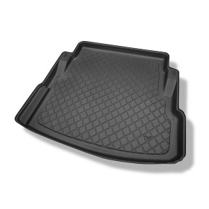 Tapis de coffre adapté pour Jaguar XE Berline (06.2015-2019) - bac de coffre - protection de coffre voiture - avec roue de secours à usage temporaire