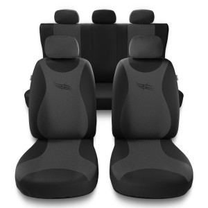 Housses de siège adaptées pour Daihatsu Cuore V, VI, VII (1999-2018) - housse siege voiture universelles - couverture siege - TR-G1