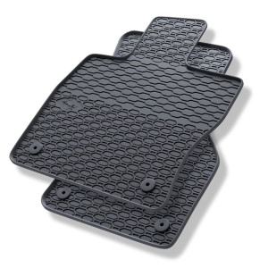 Tapis de sol en caoutchouc adapté pour Cupra Formentor Crossover (2020-....) - tapis de voiture - noir - 2 pcs.