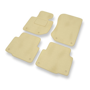 Tapis de Sol Velours adapté pour BMW 3 M3 II E36 Compact, Coupé, Cabriolet, Berline, Touring (1992-1999) - Premium tapis de voiture - beige