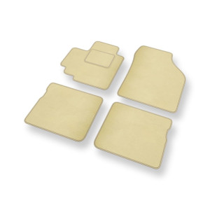 Tapis de Sol Velours adapté pour Suzuki Celerio Hayon (2015-2019) - Premium tapis de voiture - beige