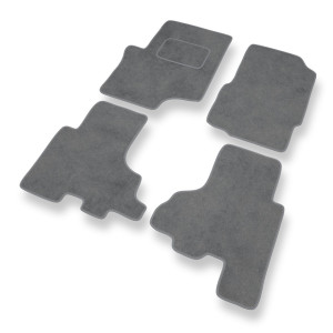 Tapis de Sol Velours adapté pour Saab 9-7X I SUV (2005-2009) - Premium tapis de voiture - gris